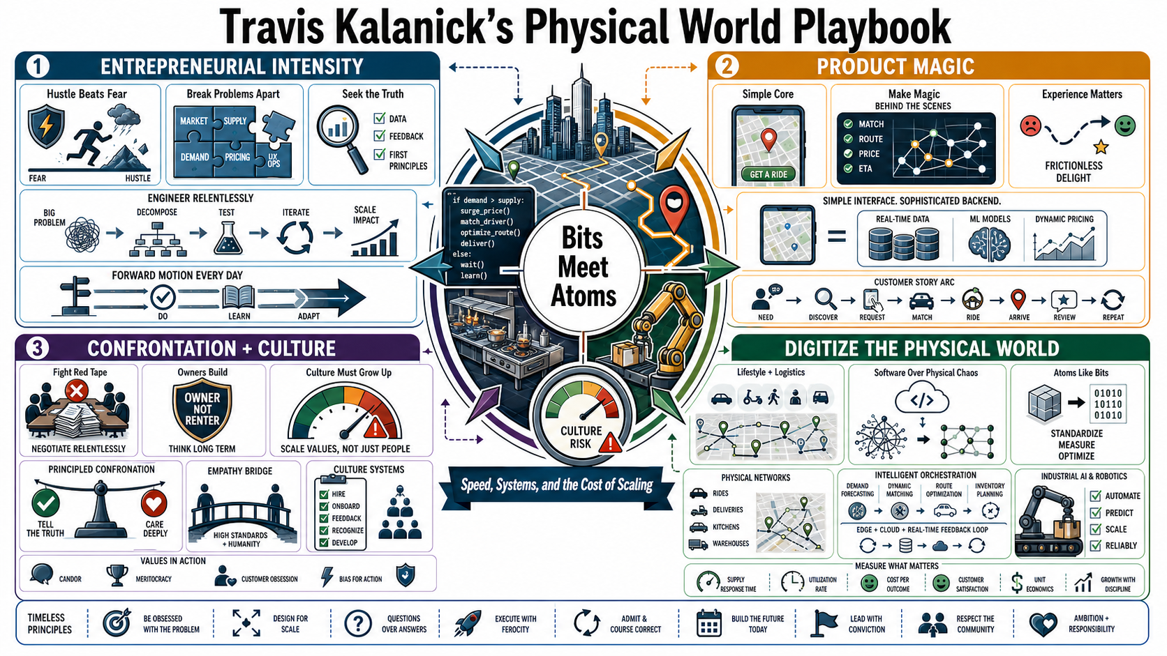Infographic for "Lessons from travis kalanick".