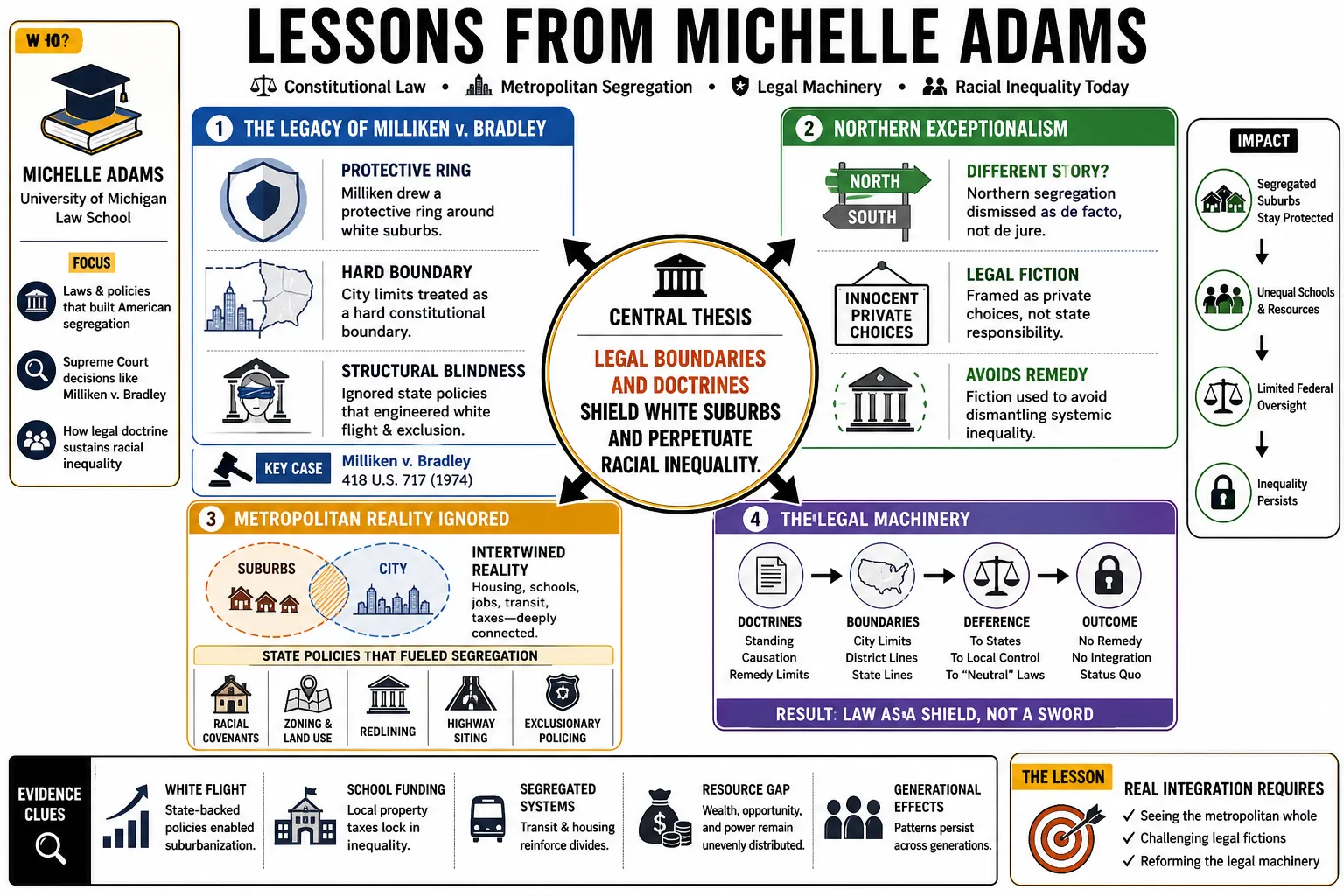 Visual summary of operating lessons from Michelle Adams.