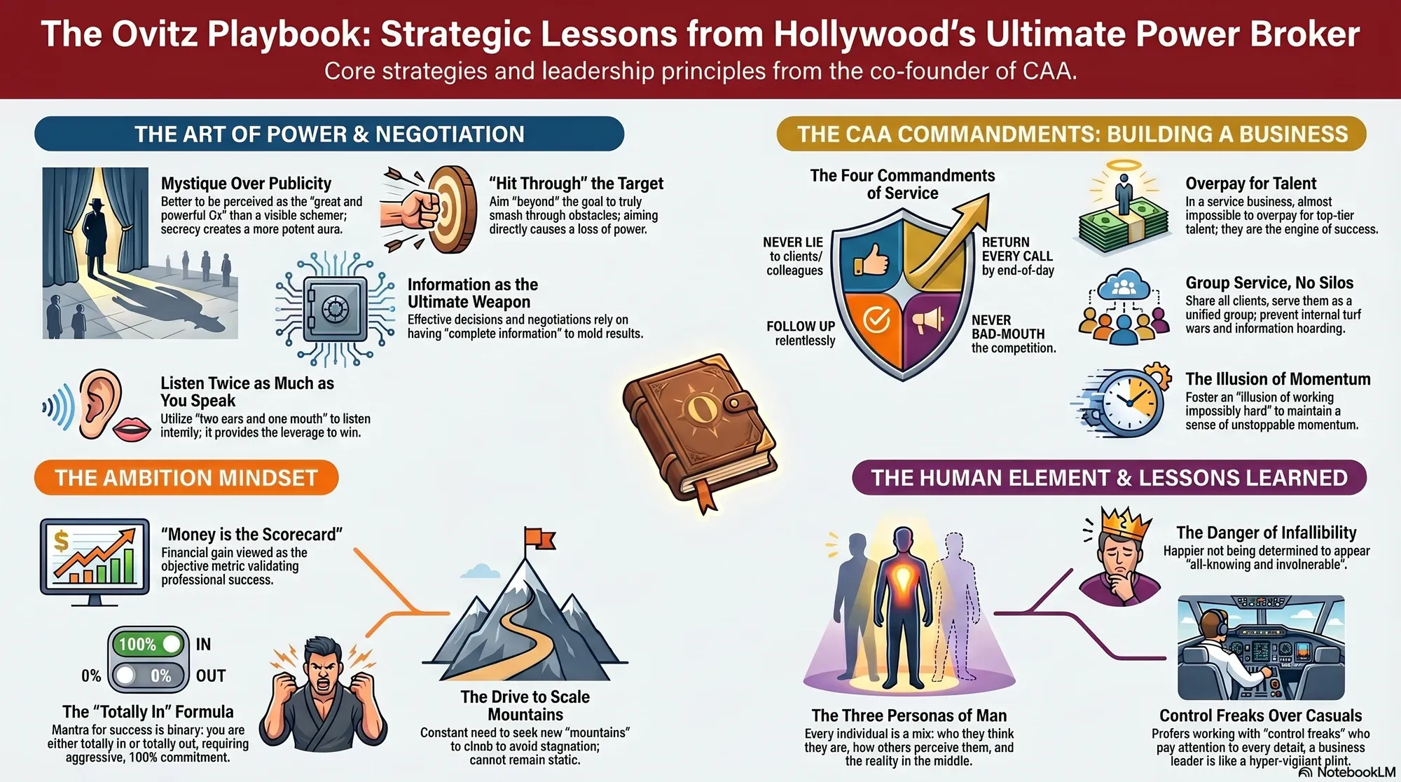 Infographic for "Lessons from Michael Ovitz".