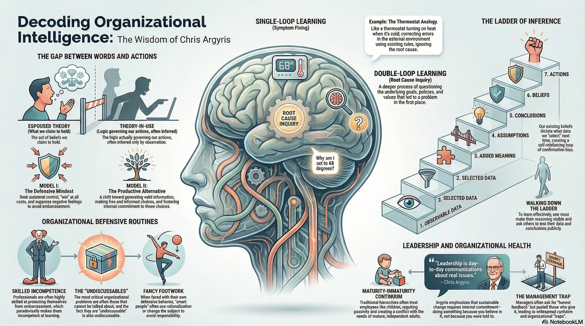 Infographic for "Lessons from Chris Argyris".