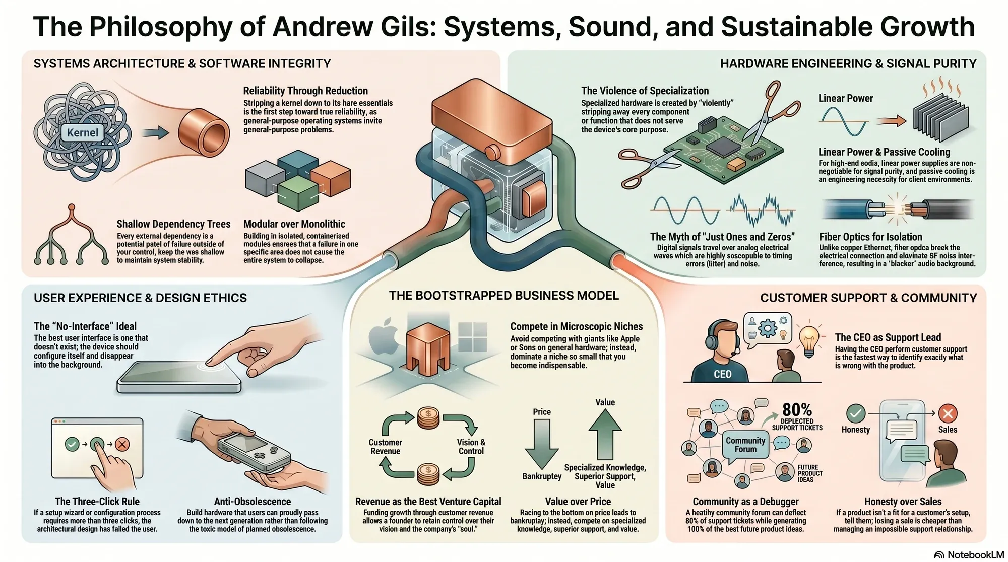 Infographic for "Lessons from Andrew Gils".