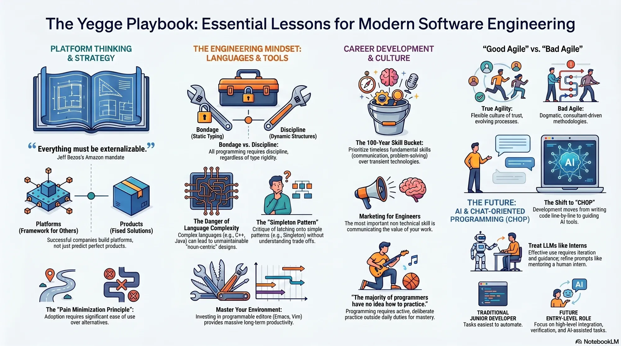 Infographic for "Lessons from Steve Yegge".