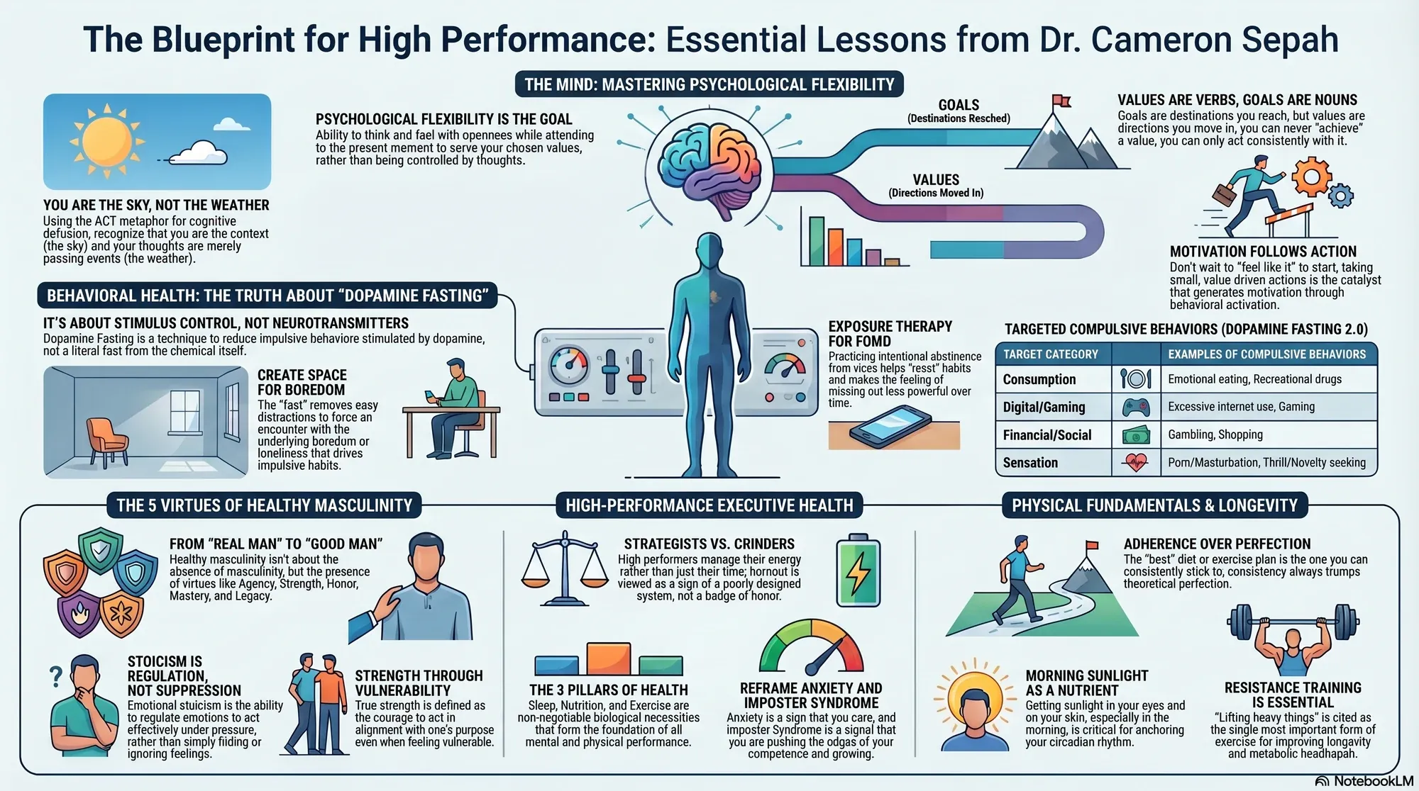 Infographic for "Lessons from Dr. Cameron Sepah".