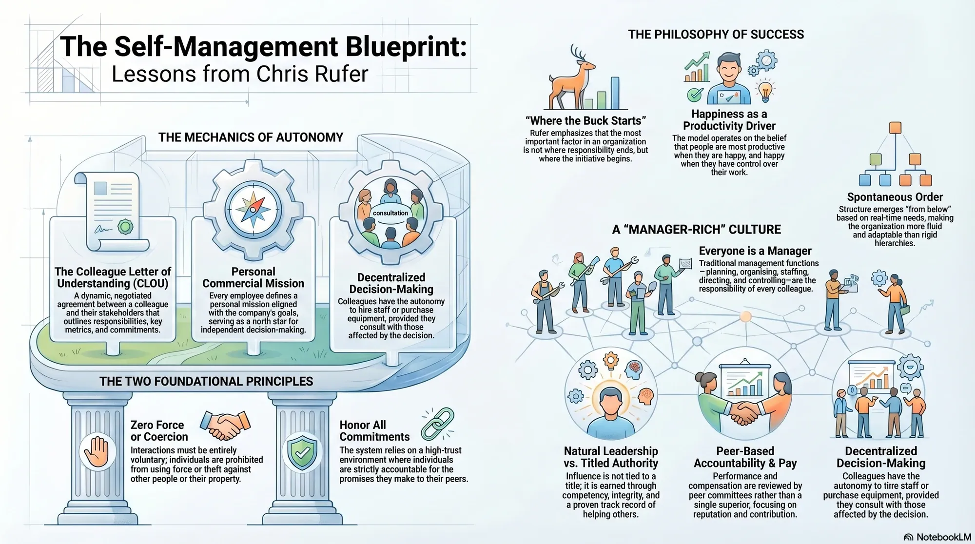 Infographic for "Lessons from Chris Rufer".