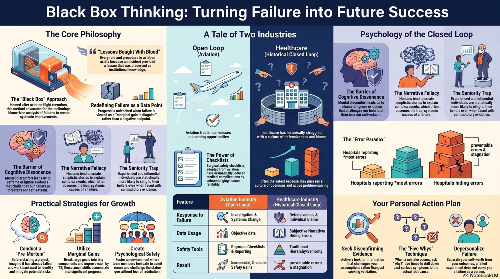 Infographic for "Lessons from Matthew Syed".