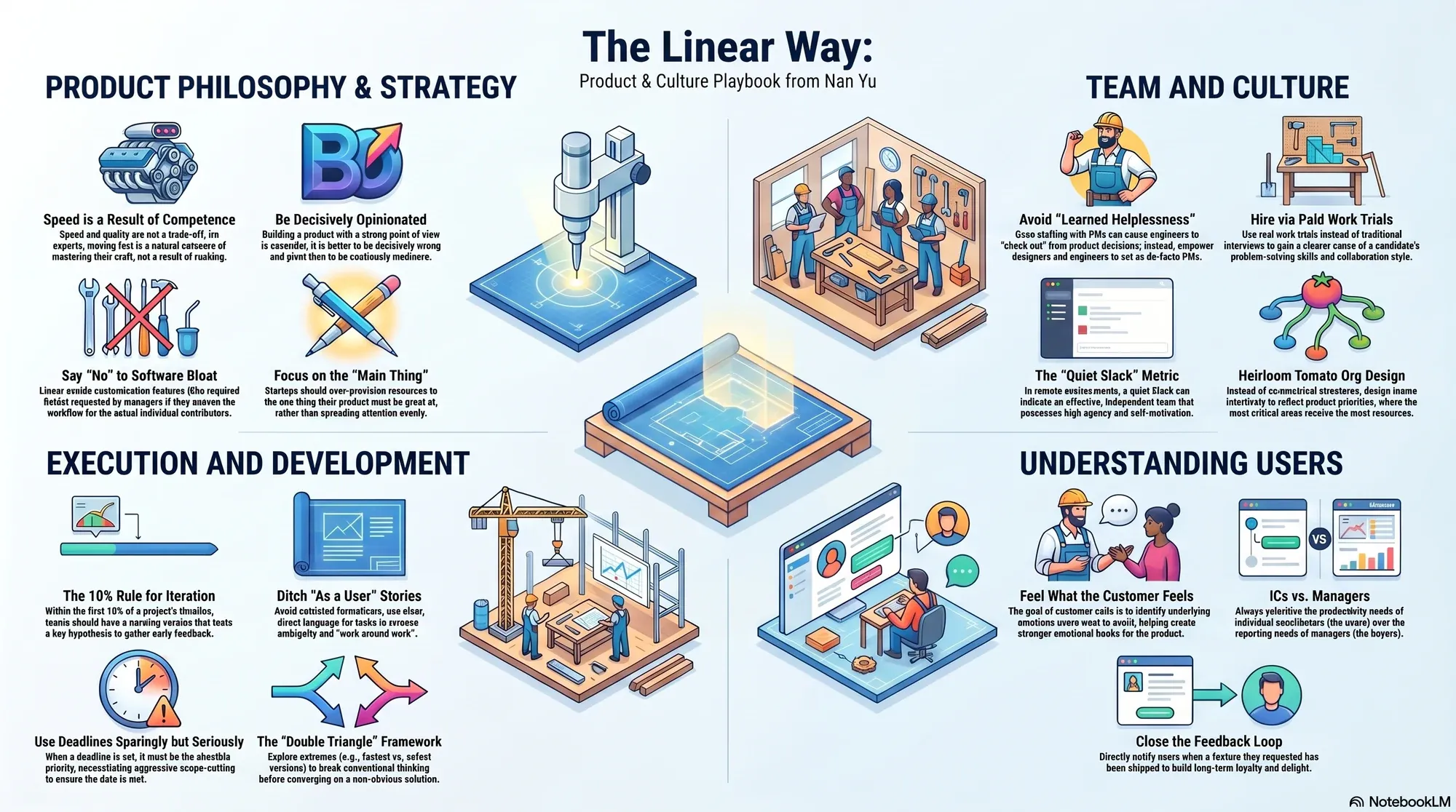 Infographic for "Lessons from Nan Yu, Head of Product at Linear".