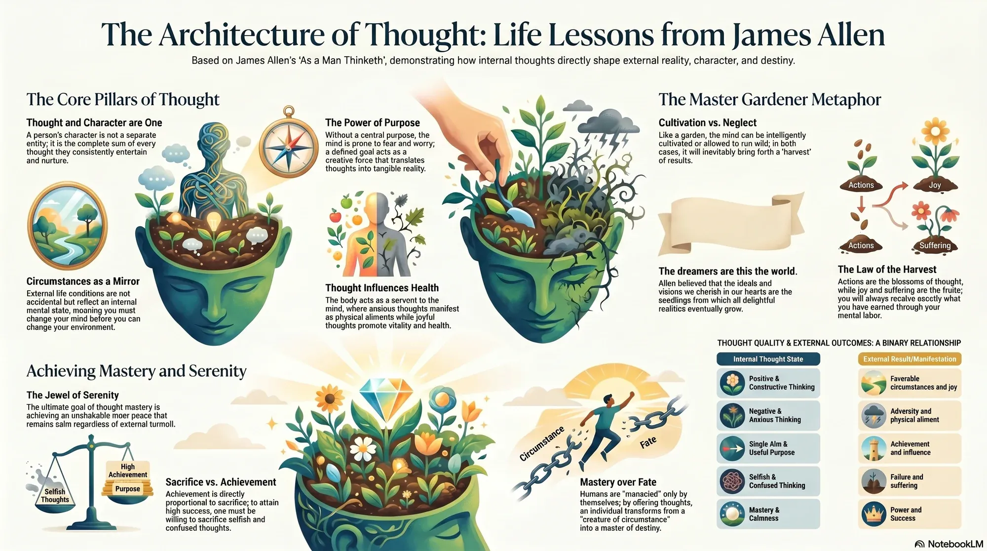 Infographic for "Lessons from James Allen".