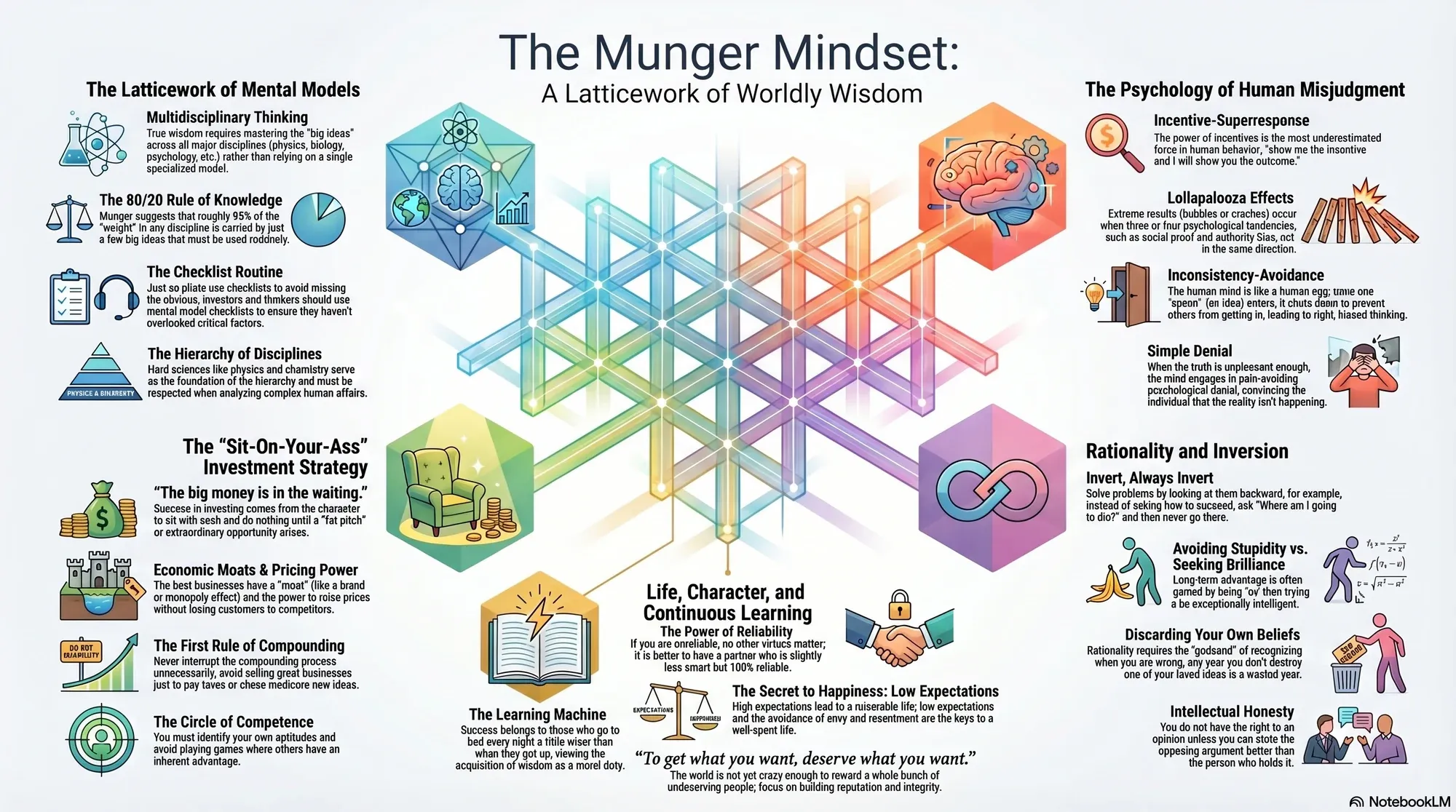 Infographic for "Lessons from Charlie Munger".