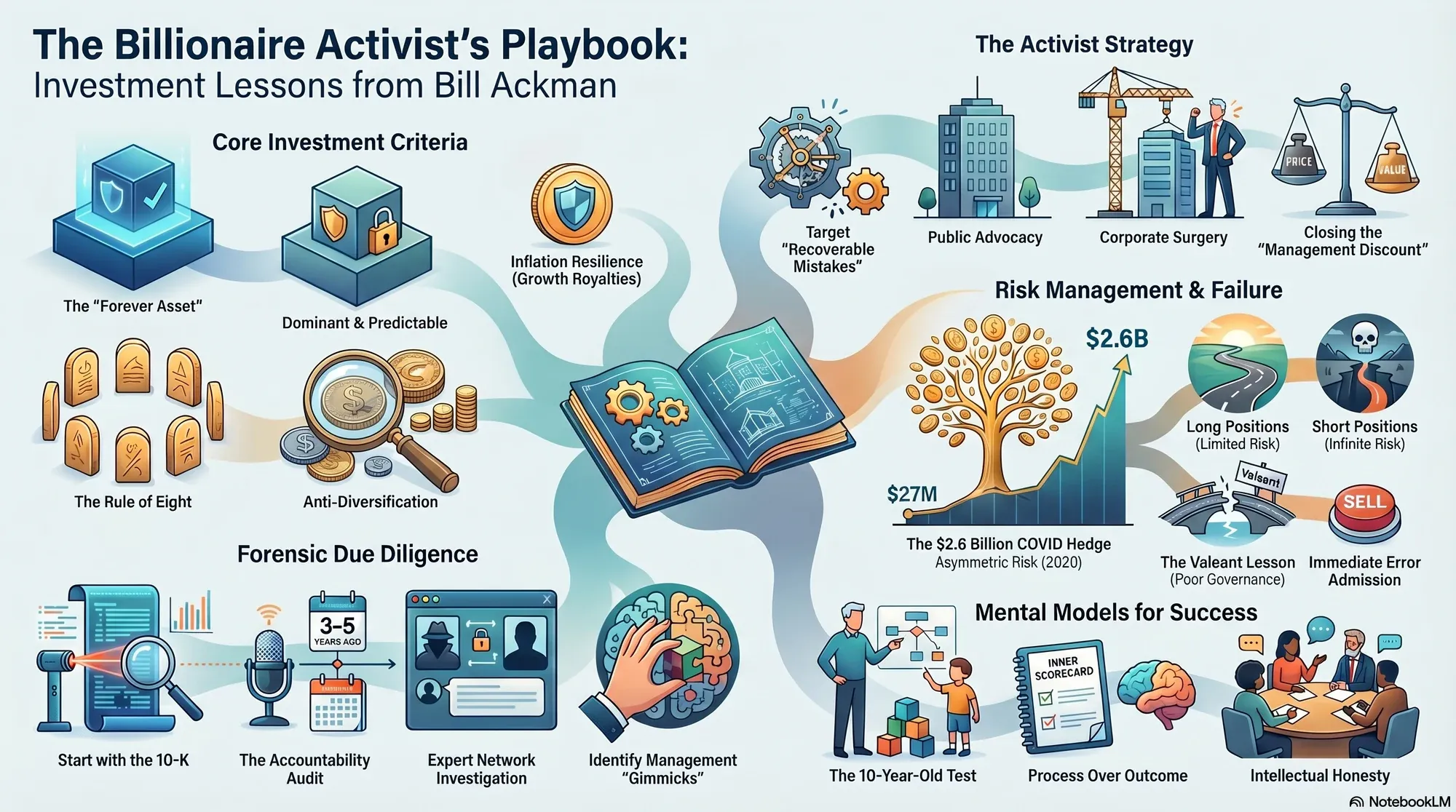 Infographic for "Lessons from Bill Ackman".