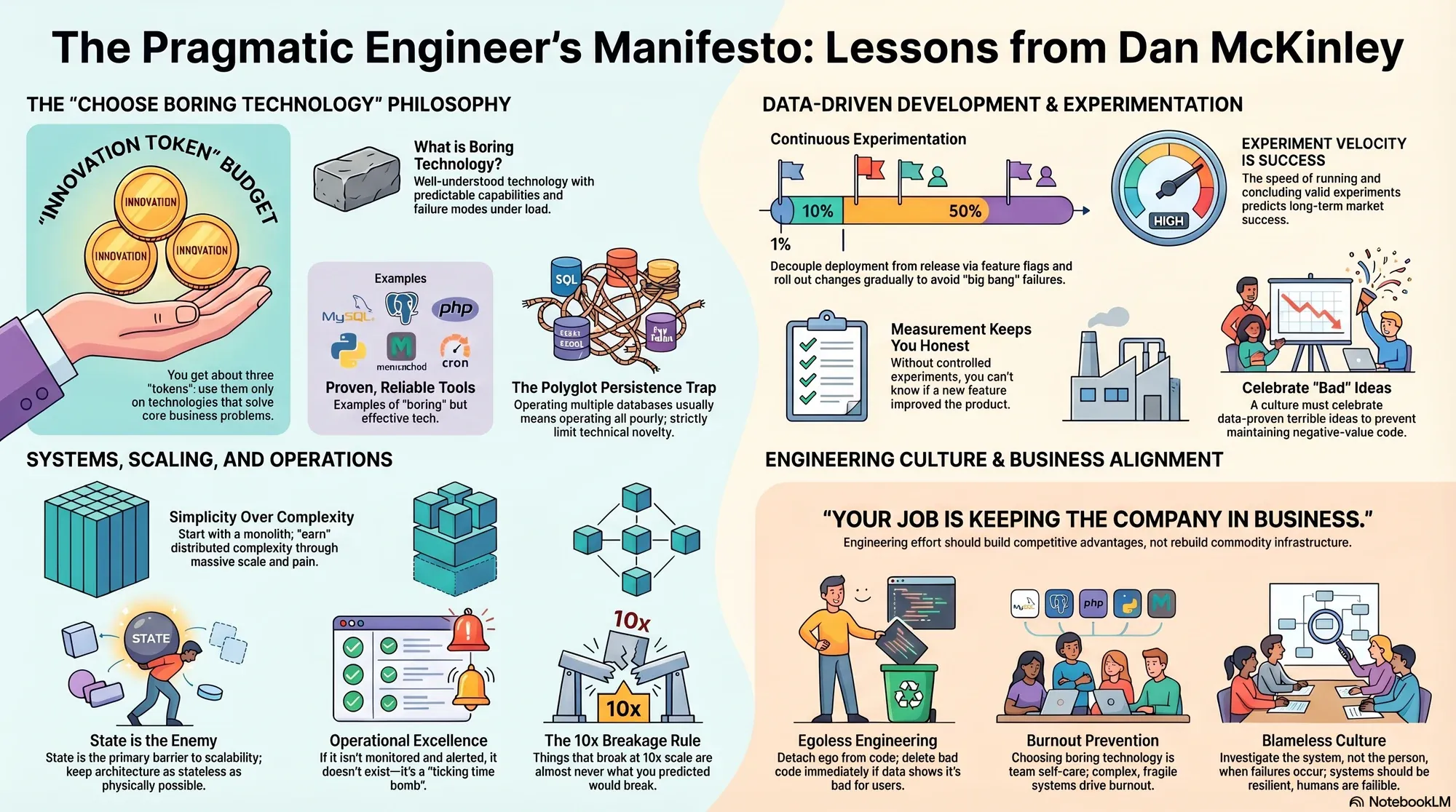 Infographic for "Lessons from Dan McKinley".