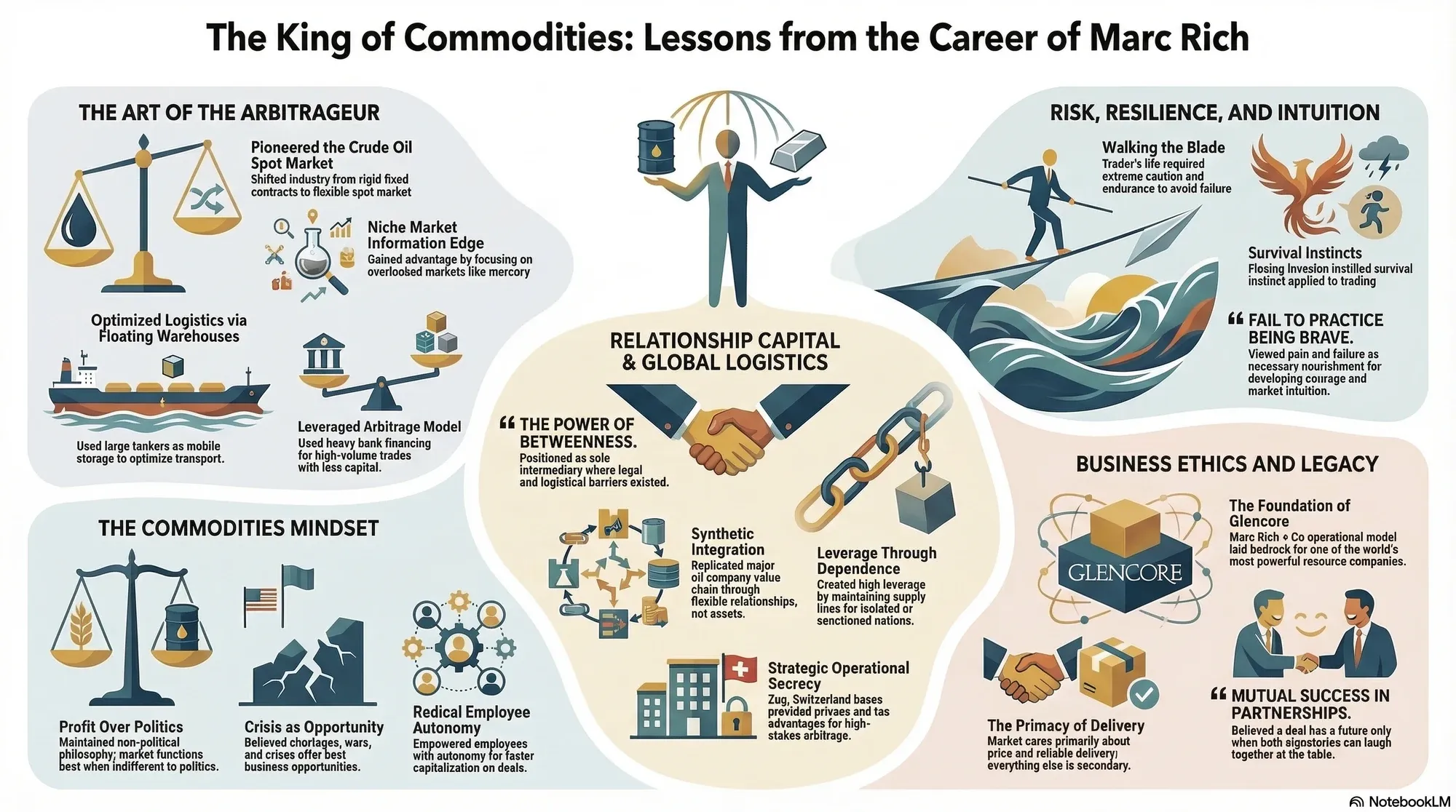 Visual summary of operating lessons from Marc Rich.