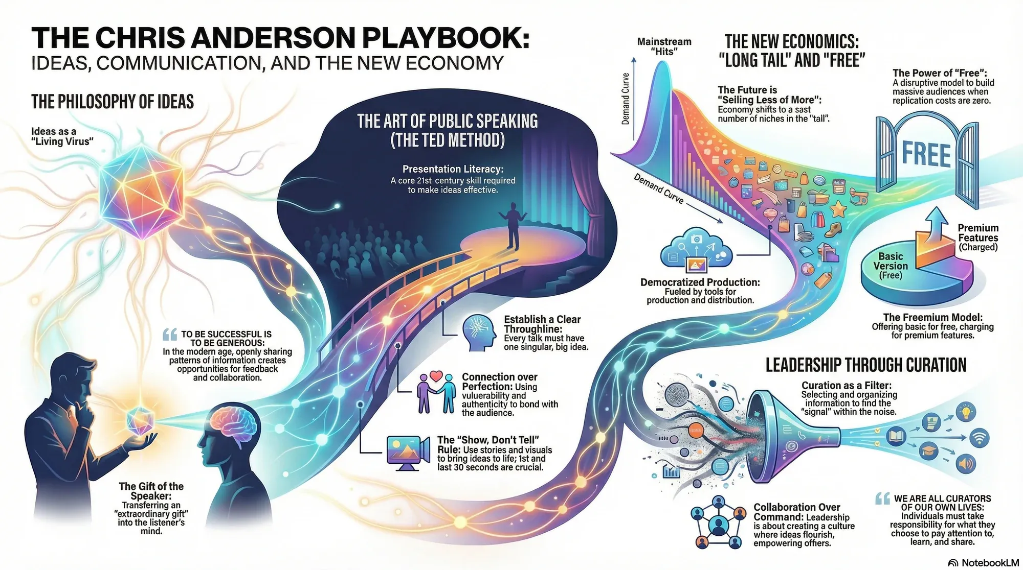Visual summary of operating lessons from Chris Anderson.