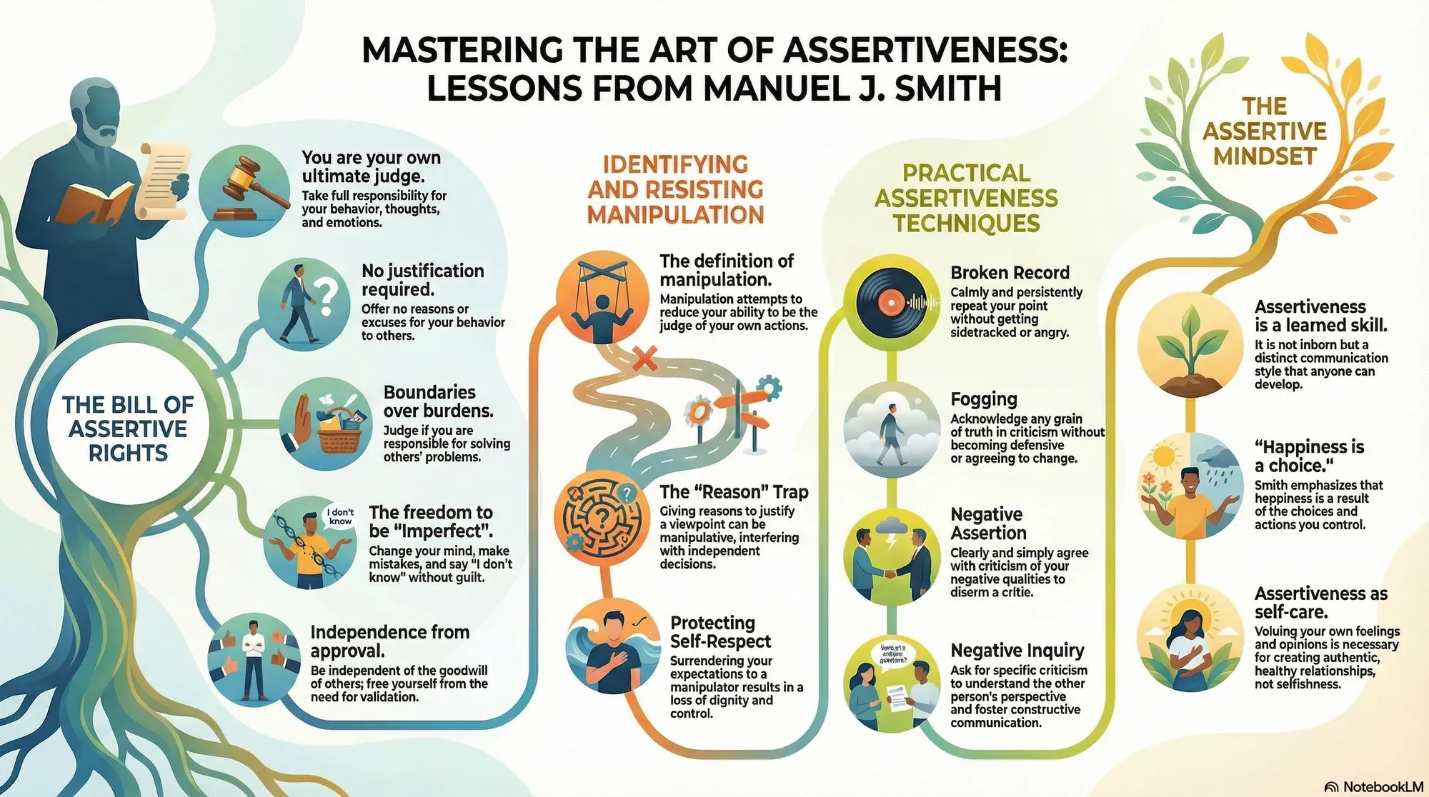 Visual summary of operating lessons from Manuel J. Smith.