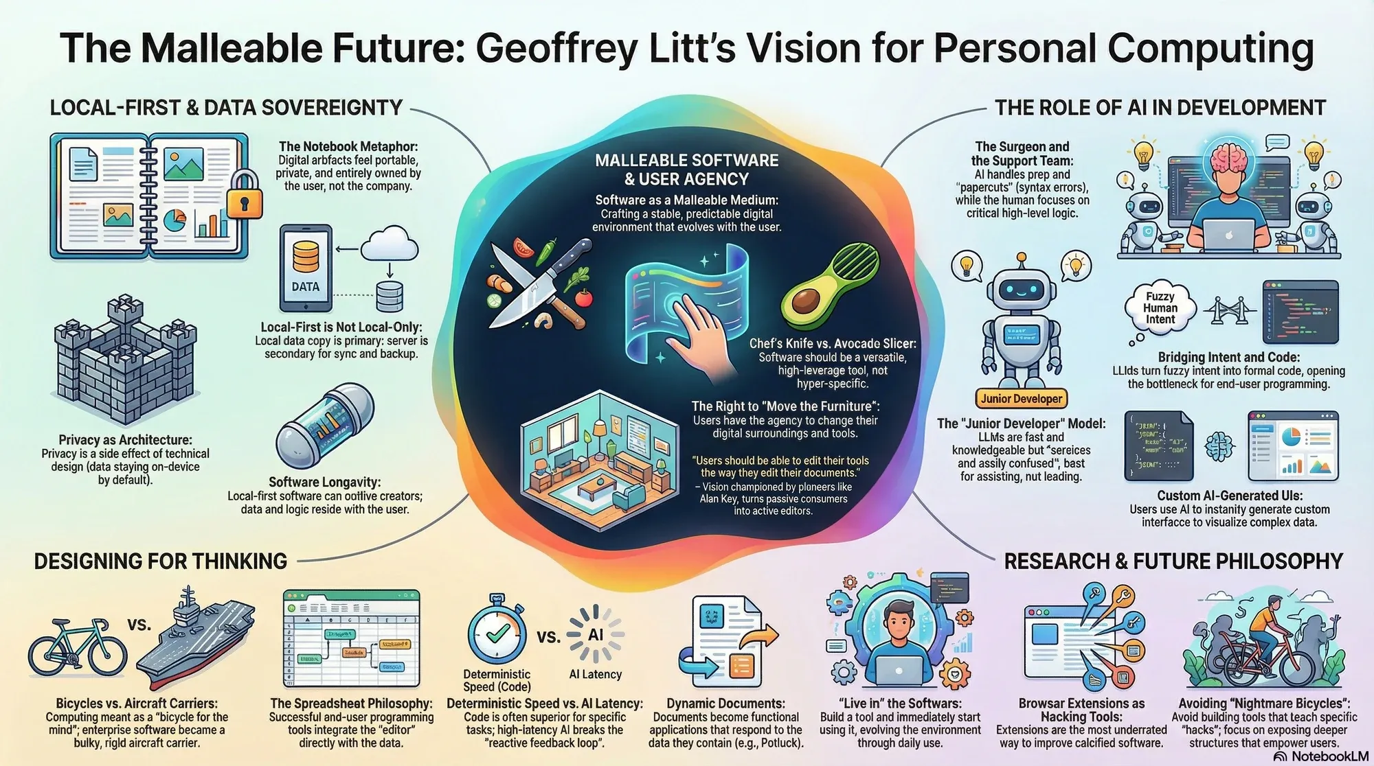 Visual summary of operating lessons from Geoffrey Litt.