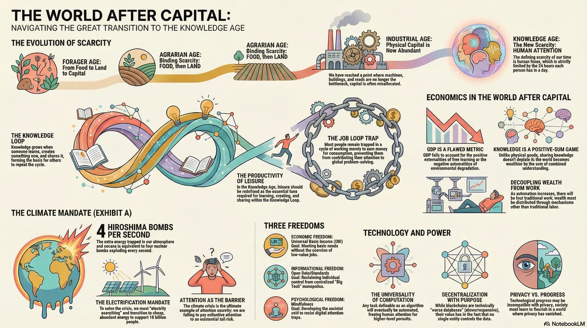 Visual summary of operating lessons from Albert Wenger.