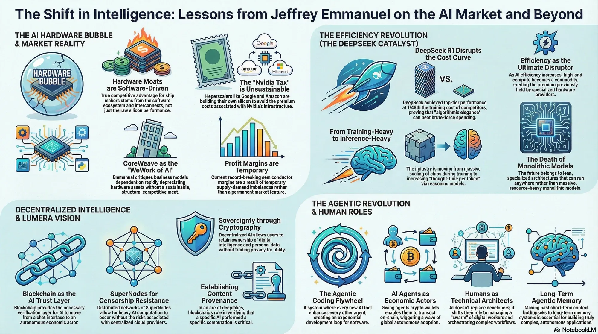 Visual summary of operating lessons from Jeffrey Emmanuel.