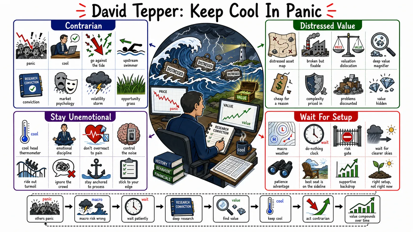 Infographic for "Lessons from David Tepper".