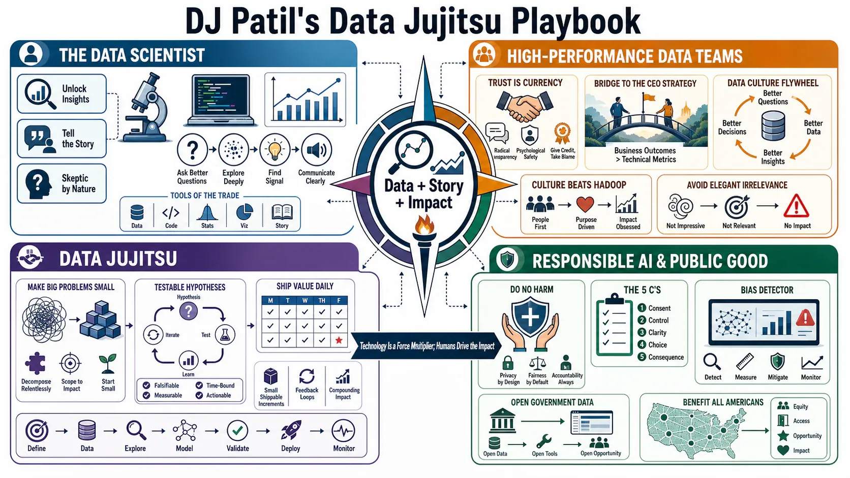 Infographic for "Lessons from DJ Patil".