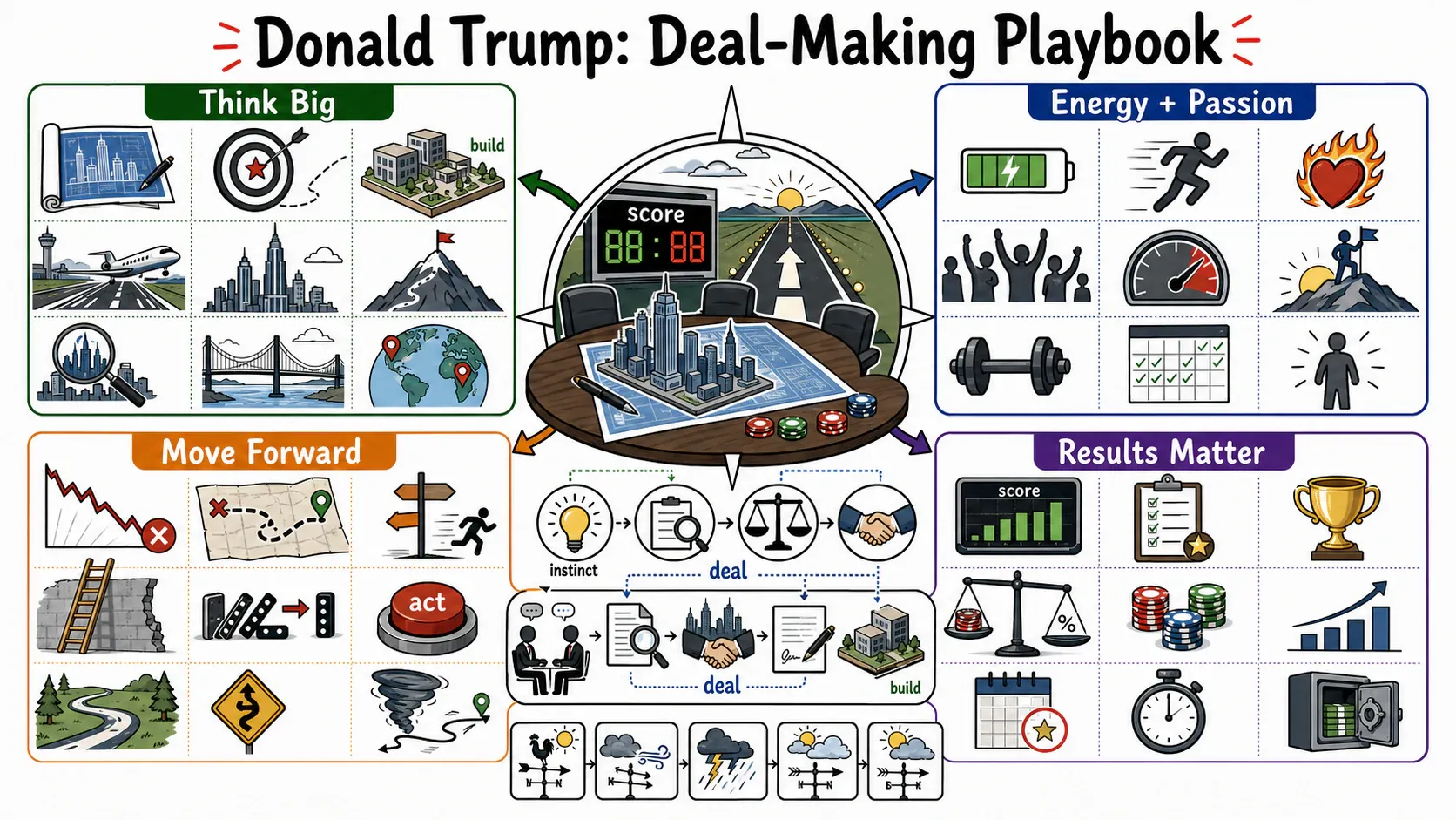 Infographic for "Lessons from Donald Trump".