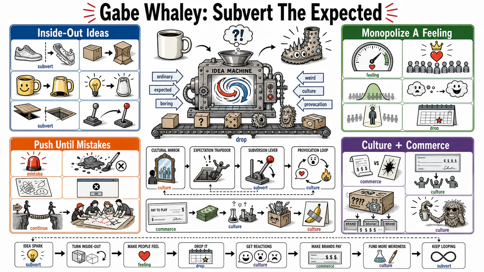 Infographic for "Lessons from Gabe Whaley from MSCHF".