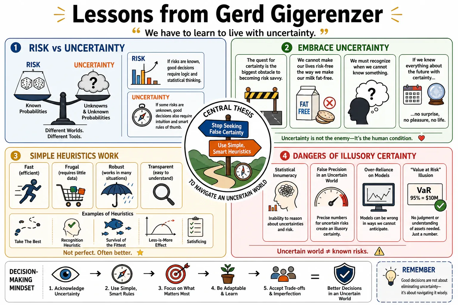 Infographic for "Lessons from Gerd Gigerenzer".