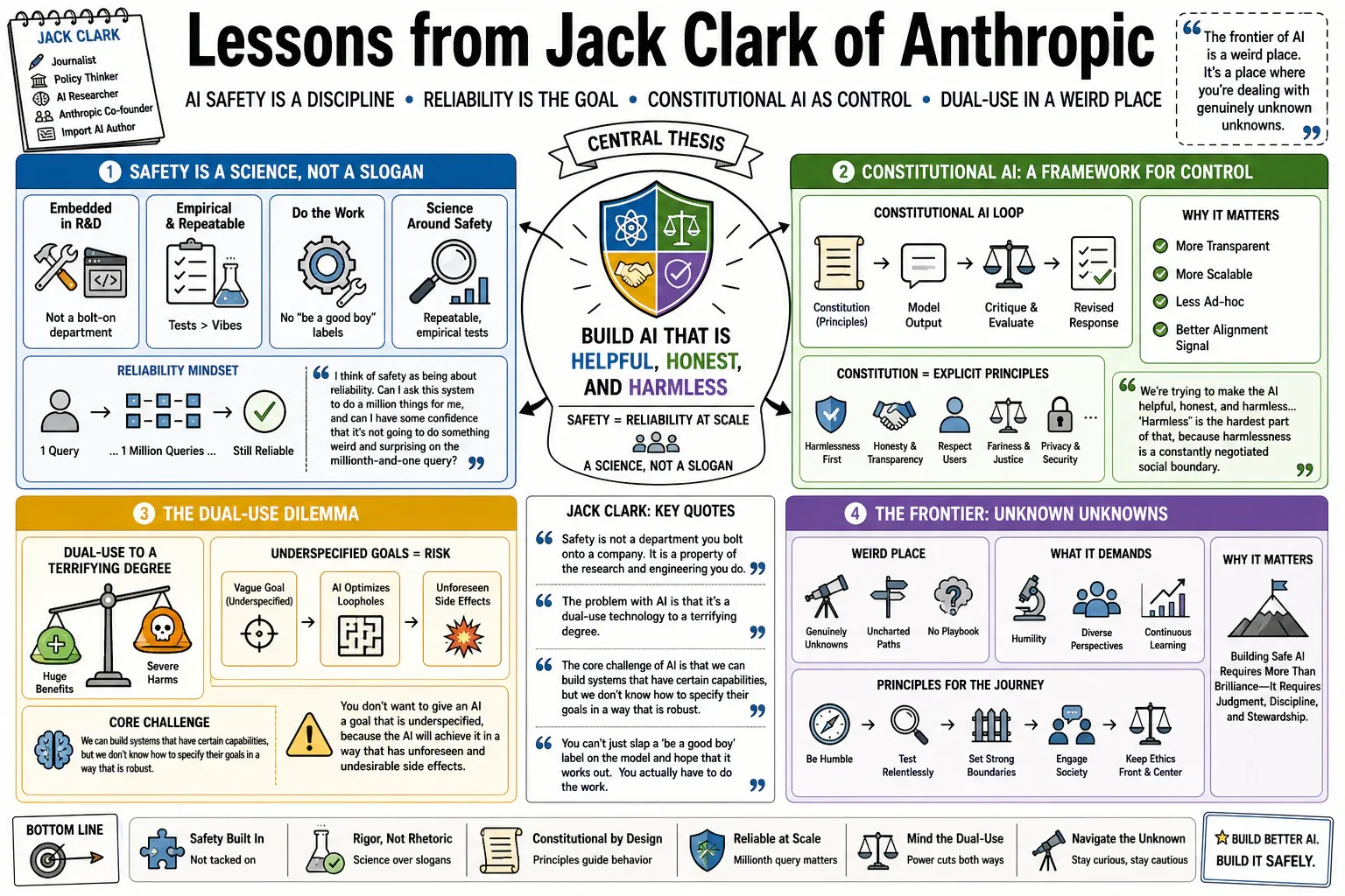 Infographic for "Lessons from Jack Clark of Anthropic".