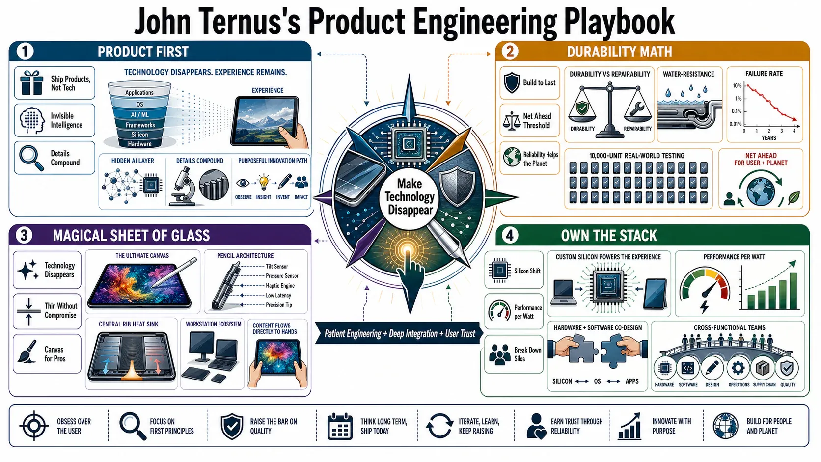 Infographic for "Lessons from John Ternus".
