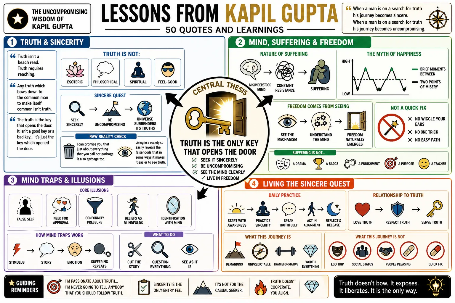Infographic for "Lessons from Kapil Gupta".