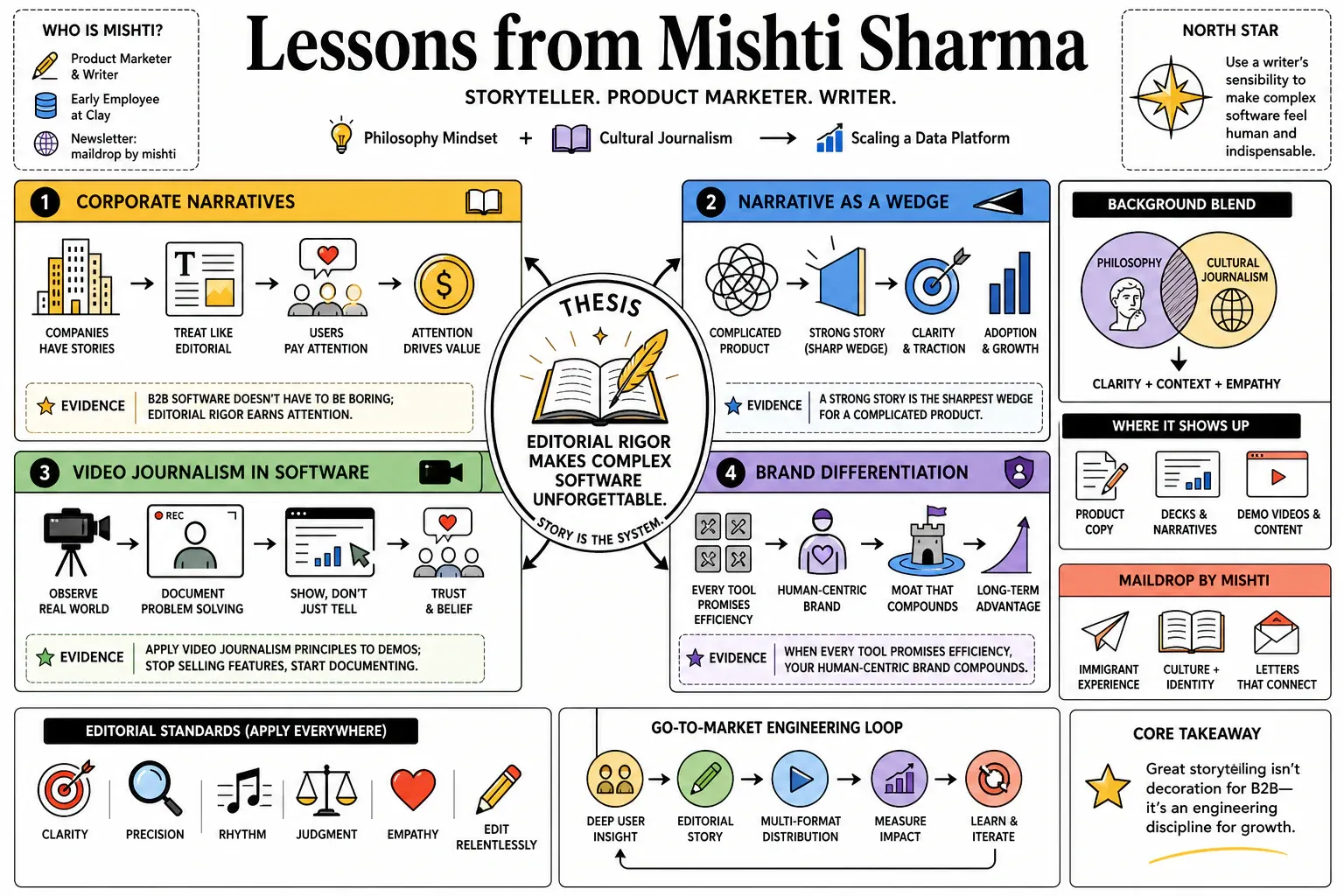Infographic for "Lessons from Mishti Sharma".
