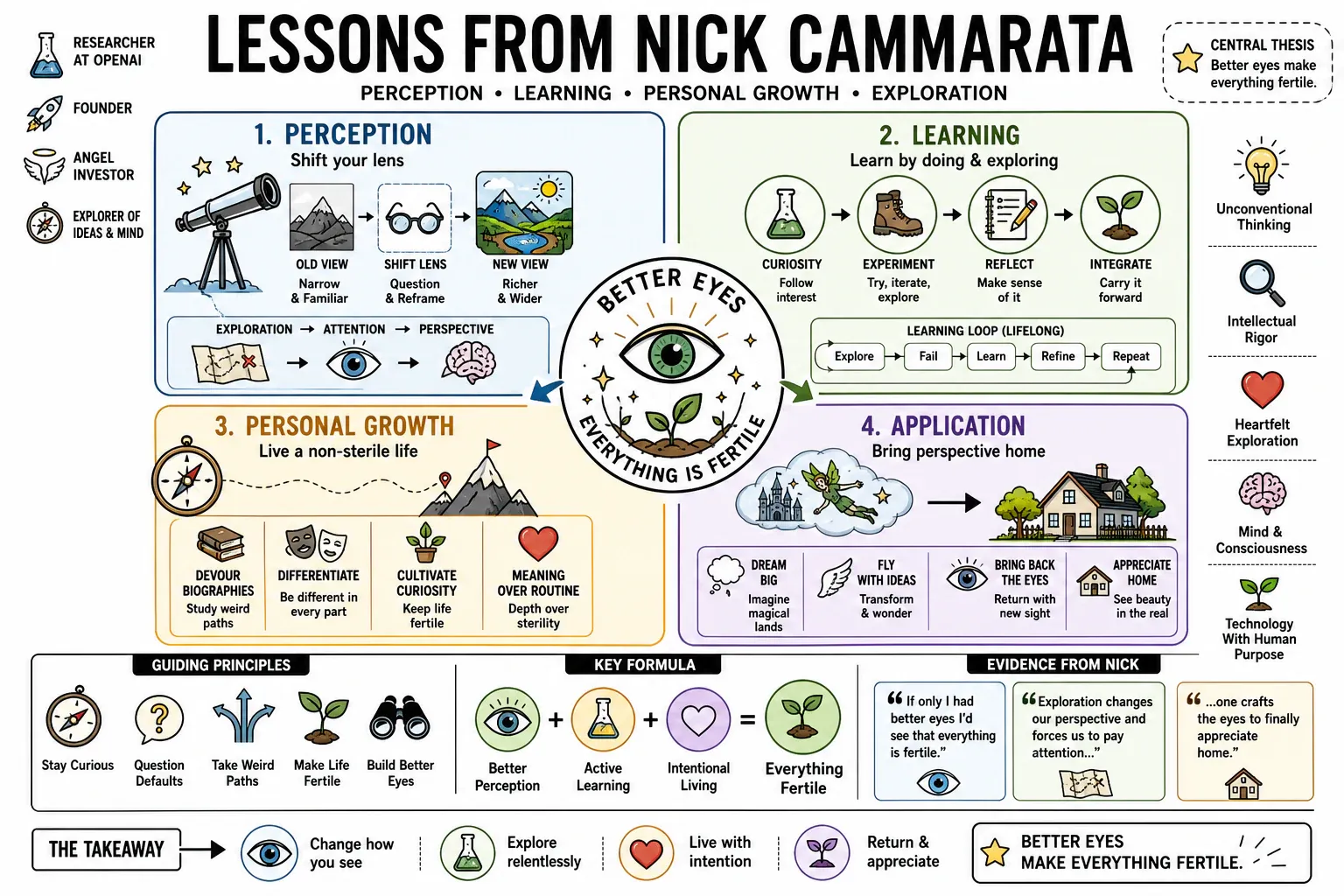 Infographic for "Lessons from Nick Cammarata".