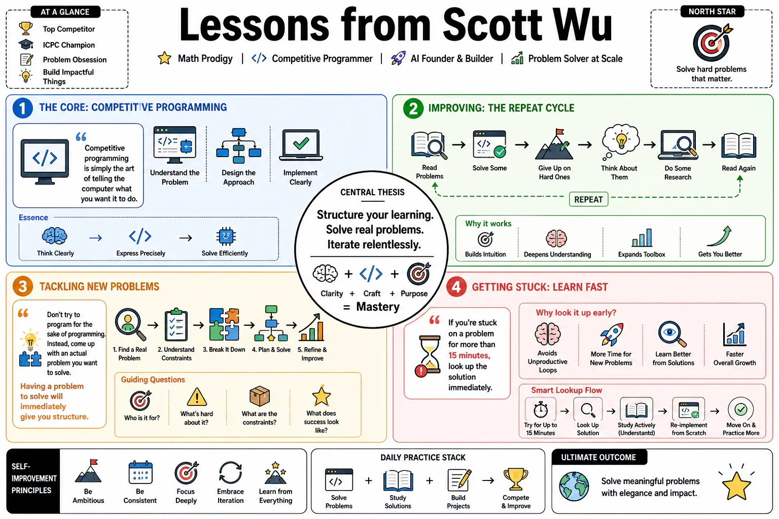 Infographic for "Lessons from Scott Wu".
